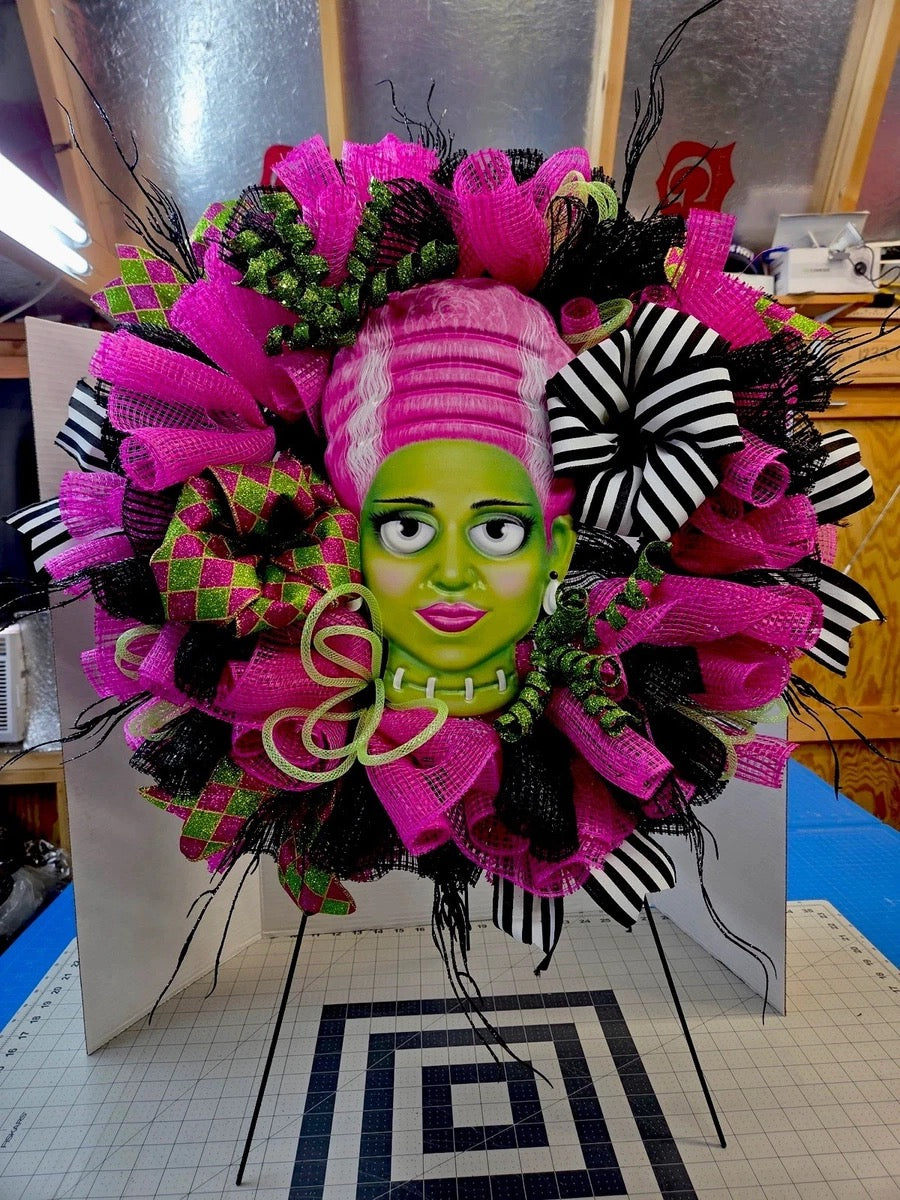 Mrs.frankenstein wreath